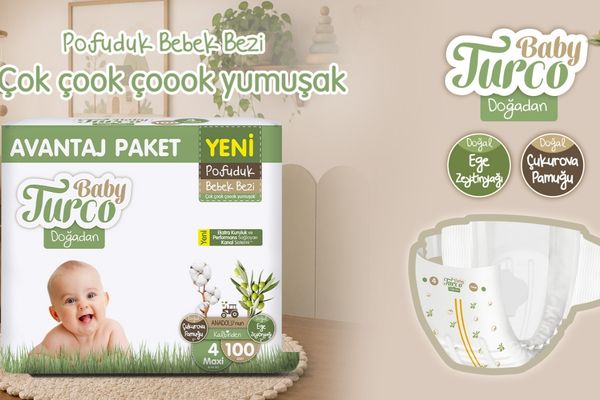 Bebeğinizin mutluluğuna pofuduk bir dokunuş, doğadan gelen bakım: Yeni Baby Turco Doğadan<