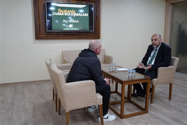 Başkan Aydın, randevusuz Cuma buluşmalarında 3’üncü yılını tamamladı<