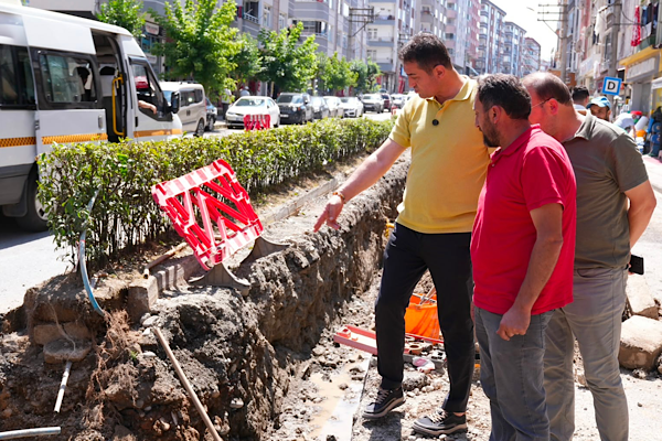 Başkanı Köse, asbest içme suyu boruları yenileme çalışmalarını inceledi <