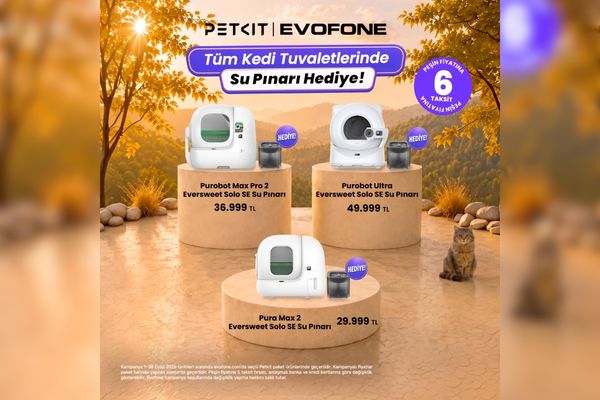 Kedi dostu eve akıllı dokunuş: EVOFONE'da Petkit eylül kampanyaları başladı<
