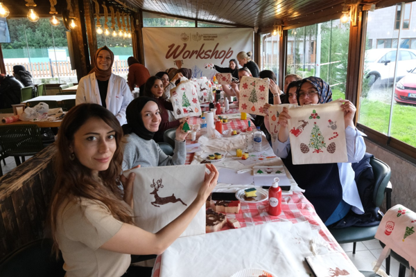Sapanca'da Bez Çanta ve Bez Cüzdan Baskı Workshopu düzenlendi