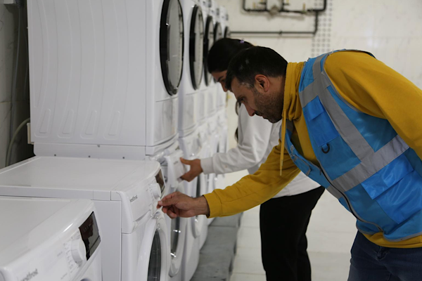 Van'da ücretsiz çamaşırhane hizmeti