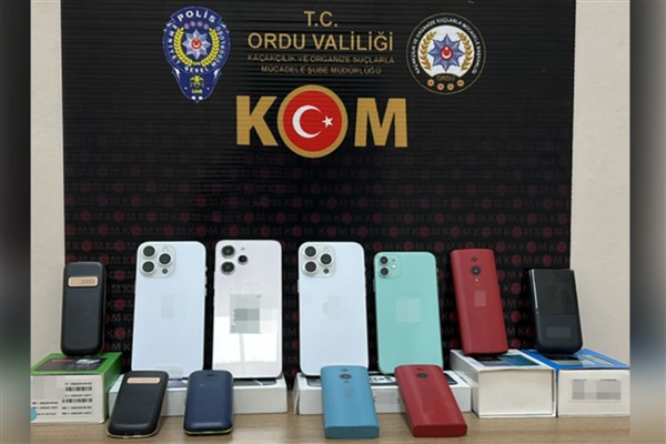 Ordu’da kaçak telefon operasyonu <