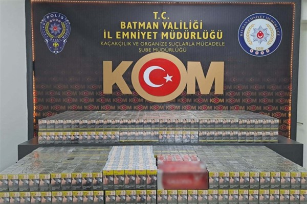 Batman’da 4 bin 600 paket kaçak sigara ele geçirildi <